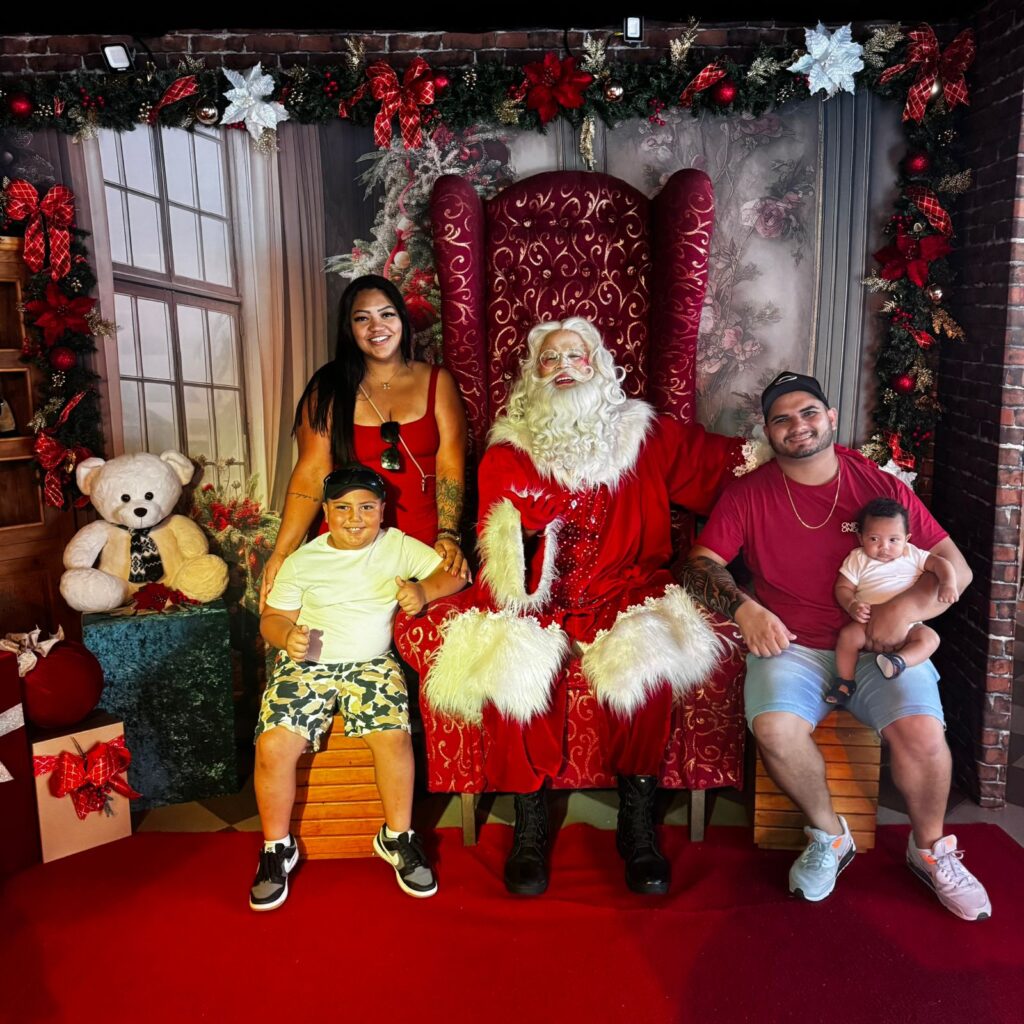 Gabrielle e o filho Natan